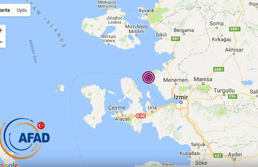 Son deprem 4.8 büyüklüğünde oldu İzmir- Edremit ve...