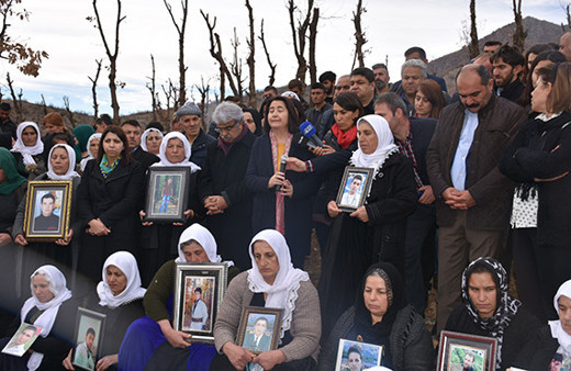 Uludere'de ölen 34 kişi mezarları başında anıldı!