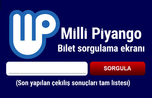 2018 Milli Piyango tam liste bilet sorgulama