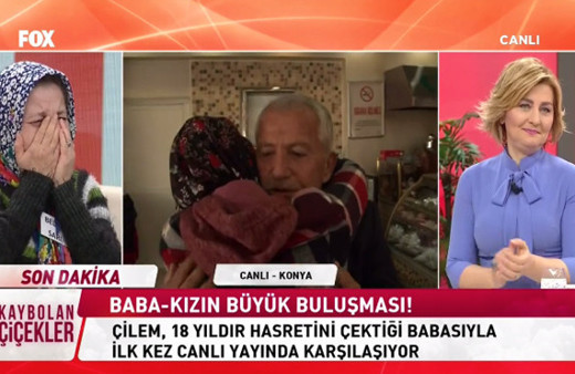 Fox Tv Kaybolan Çiçekler Çilem'in babasıyla kavuşma anına bakın!