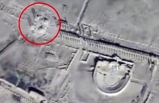 Palmira'nın son görüntüleri yayınlandı! Antik kentten geriye bunlar kaldı