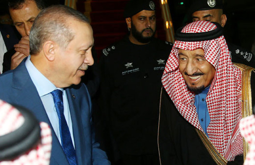 Kral Selman Erdoğan'ı bizzat karşıladı işte o anlar