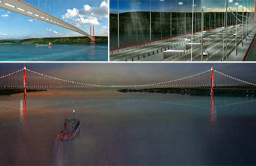 1915 Çanakkale Köprüsü'nün görselleri ilk kez yayınlandı