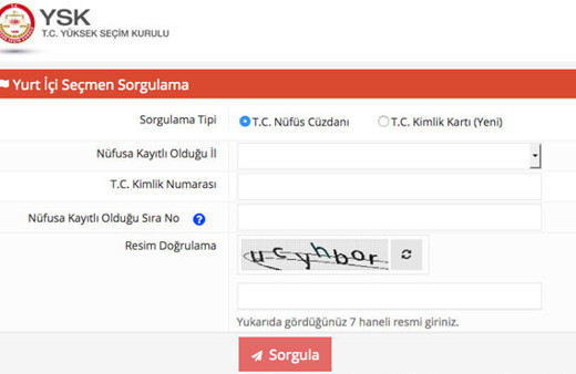 YSK seçmen listesi sorgulama hemen yapın!