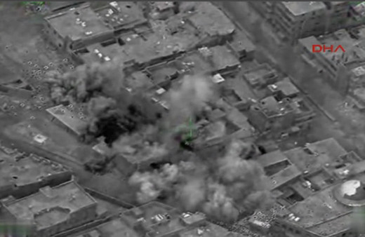 Fırat Kalkanı Harekatı'nda IŞİD hedeflerinin vurulma anı