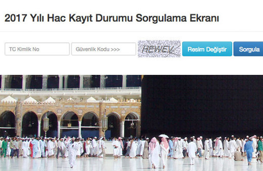 Hac kayıt durumu sorgulama 2017 hac kura çekilişleri