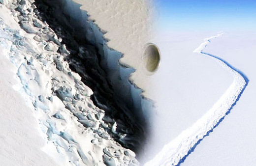 Koskoca kıta ortadan ikiye yarıldı görüntüsü ürküttü