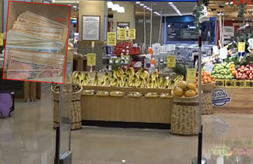 Dikkatsiz müşteri süpermarkette 13 bin TL düşürdü