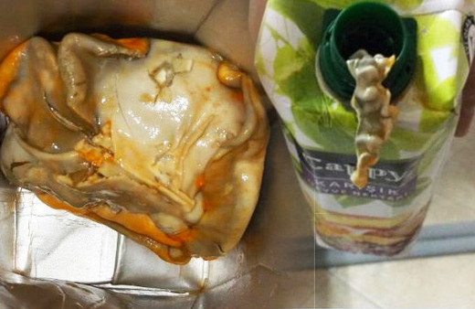 Meyve suyunun içinden çıkanlar ne? Mide bulandırdı