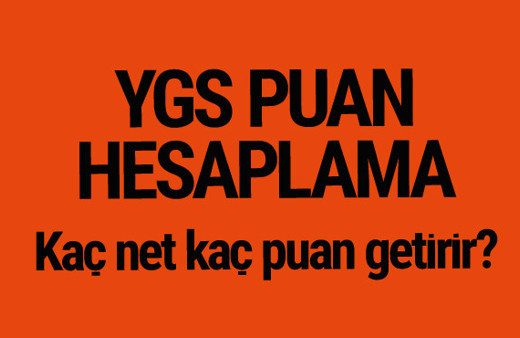 YGS puan hesaplama 2017 kaç net kaç puan getirir?