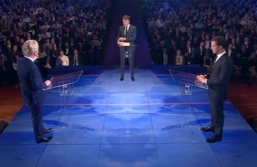 Aşırı sağcı Wilders canlı yayında yine coştu!