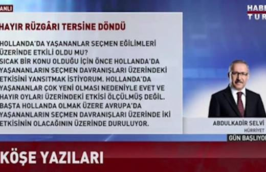 Referandum anketleri rüzgar tersine döndü