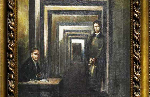 Hitler'in yaptığı tablo ilk kez sergilendi