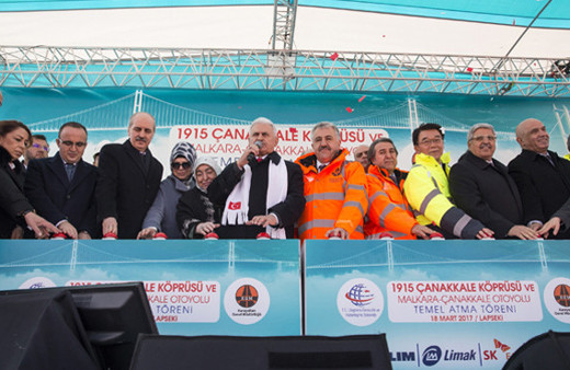 1915 Çanakkale Köprüsü'nün temeli atıldı