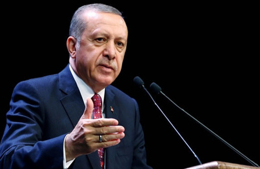 Erdoğan'dan İsviçre'ye pankart tepkisi
