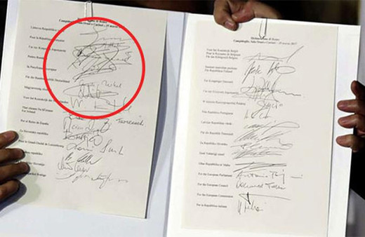 Merkel'i gülmekten öldüren imza!