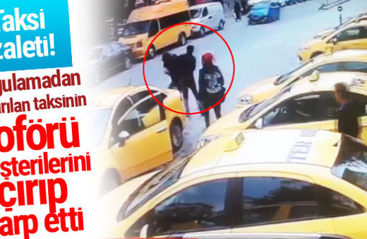 Bitaksi rezaleti güvenlik kamerasında