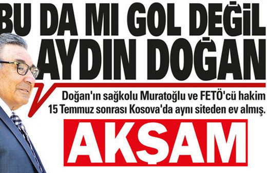 Akşam'ın manşetine Hürriyet'ten tepki