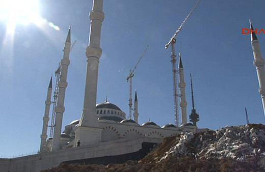 Erdoğan Çamlıca Camisi'nde incelemelerde bulundu