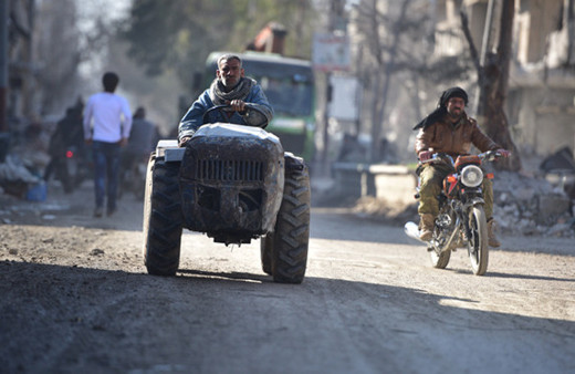 DEAŞ sonrası El Bab sokakları böyle görüntülendi