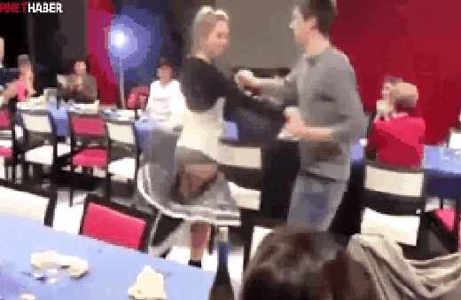 Dans ederken eteği düştü