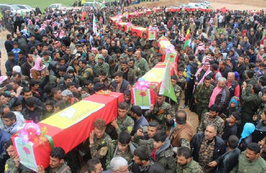 ABD'nin vurduğu YPG'liler böyle toprağa verildi!