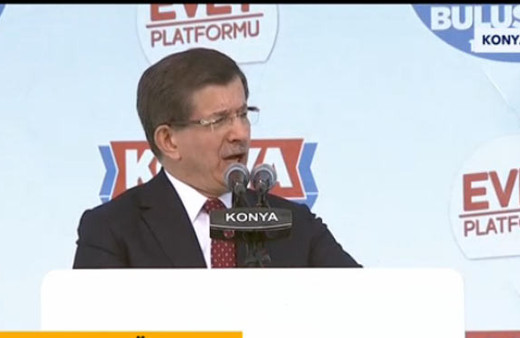 Davutoğlu'ndan Konya mitinginde flaş açıklamalar