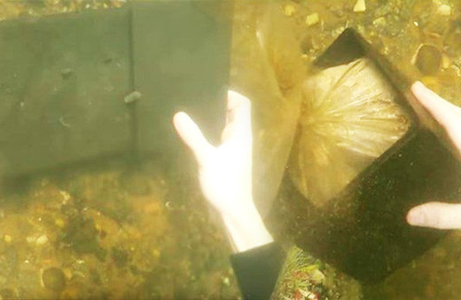 Denizin dibinde buldukları kutudan çıkanlar şoke etti!