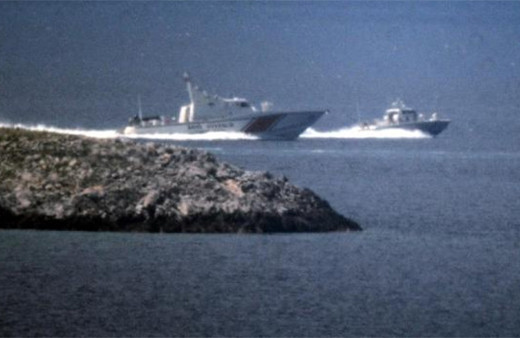 Kardak'ta Türk ve Yunan botları arasında kovalamaca