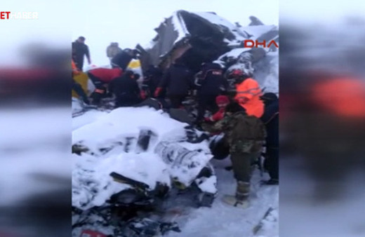 Düşen helikopter ile ilgili ilk kez yayınlanan görüntüler