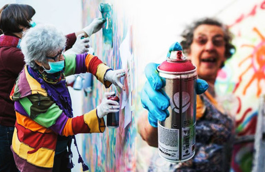 Grafitici yaşlılar çetesi Portekiz'e kök söktürüyor!