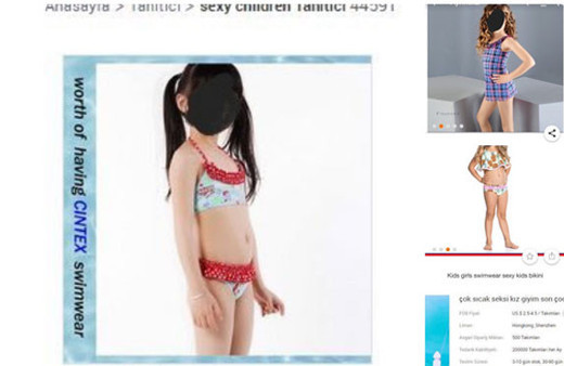 Seksi kız çocukları rezaleti! Alibaba'ya tepki yağıyor