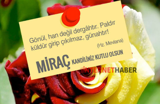 Resimli Kandil mesajları Miraç kandili güzel sözleri