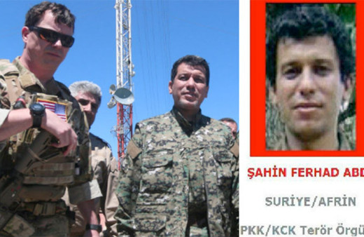 ABD'li komutan PKK'lı ile basıldı! Toner AA sorusuna delirdi