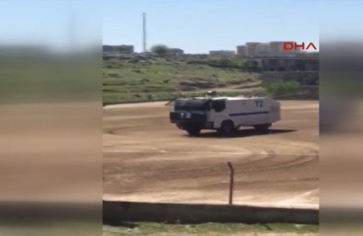 Şırnak'ta TOMA toprak sahaya müdahale etti