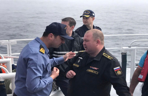 Karadeniz'de batan Rus gemisinin askerleri böyle kurtarıldı