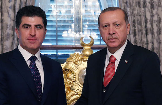 Cumhurbaşkanı Erdoğan Barzani ile görüşüyor