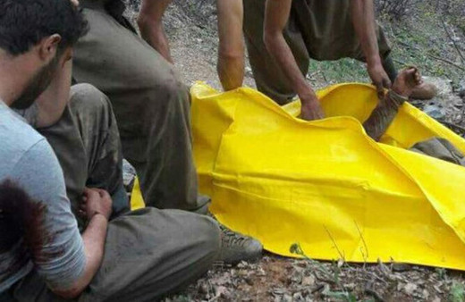 Teröristler cesetleri topladı işte o anlar