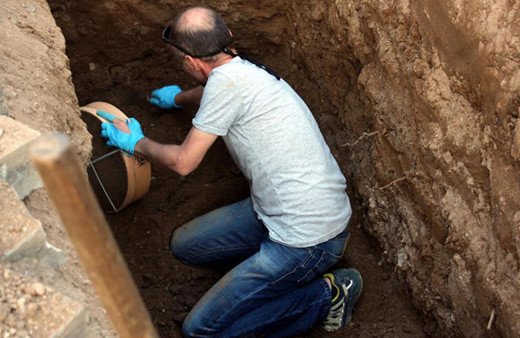 Altyapı çalışmasında 250 sikke bulundu