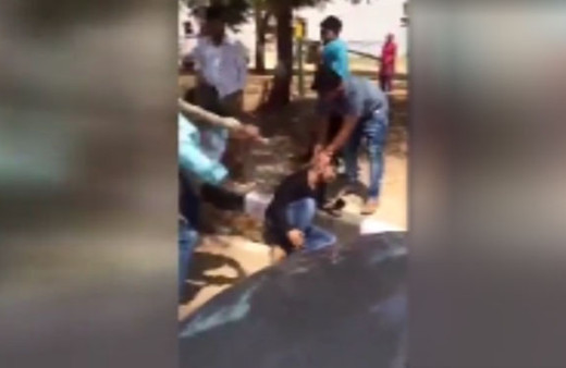 Kadına şiddetin cezasını halk kesti