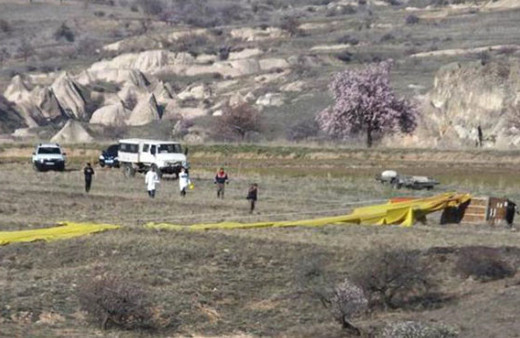 Kapadokya 'da balon kazası; 1ölü, 20 yaralı