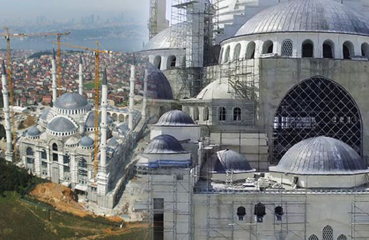 Çamlıca Camisi neredeyse tamam! Son haline bakın