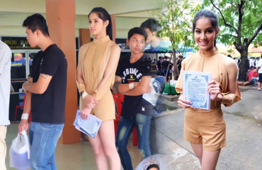 Güzellik kraliçesi askerlik kuyruğunda 