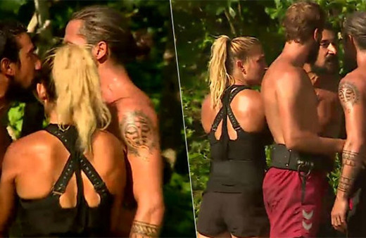 Survivor'da İlhan-Serhat kavgasının şok görüntüleri