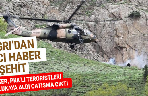 Tendürek Dağı'nda çatışma: 2 şehit 11 yaralı