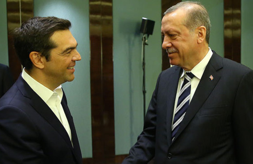 Cumhurbaşkanı Erdoğan Çipras'la görüştü