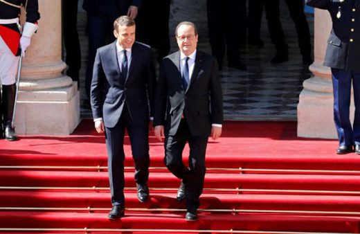 Yeni Cumhurbaşkanı Macron görevi resmen devralıyor 
