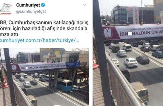 Cumhuriyet'ten afiş rezaleti: Photoshop'lu yalan haber!
