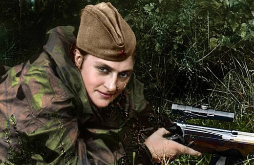 Rus kadın keskin nişancılar ortaya çıktı