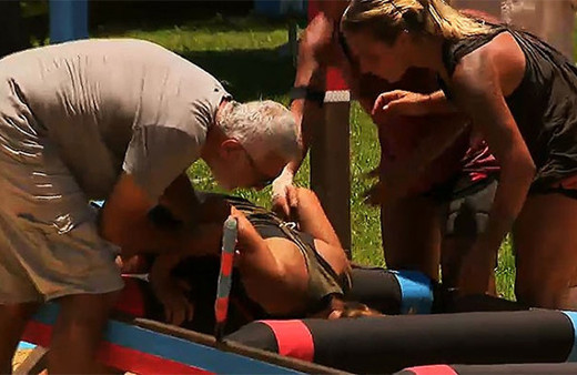 Berna, Survivor ödül oyununda iki defa sert şekilde düştü!